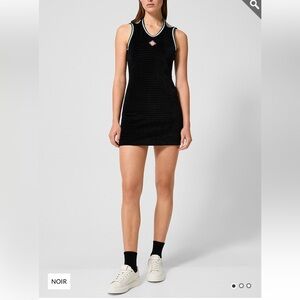 NWT- Textured velvet tennis minidress